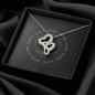 Double Hearts Necklace - Yin Yang