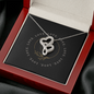 Double Hearts Necklace - Yin Yang