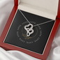 Double Hearts Necklace - Yin Yang