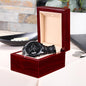 Black Chronograph Watch (Engravable) - For Him