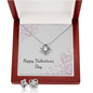 Valentine's Love Knot Set - Necklace & Earrings