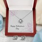 Valentine's Love Knot Set - Necklace & Earrings