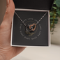Interlocking Heart Necklace - Yin Yang