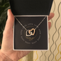 Interlocking Heart Necklace - Yin Yang