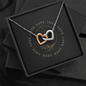 Interlocking Heart Necklace - Yin Yang