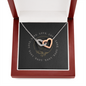 Interlocking Heart Necklace - Yin Yang
