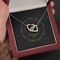 Interlocking Heart Necklace - Yin Yang