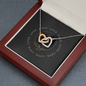 Interlocking Heart Necklace - Yin Yang