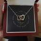 Interlocking Heart Necklace - Yin Yang