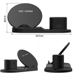 3 in 1 10W Fast Wireless Charger Dock Station