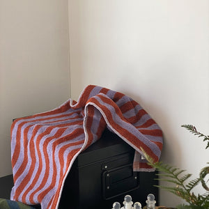 Retro Checkerboard Plaid Long-Staple Cotton Towel