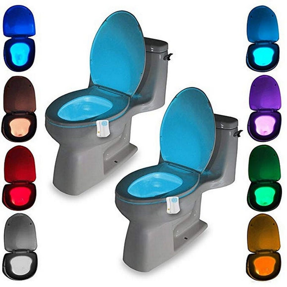 LED Toilet Light - 8 Color, Motion Sensor, Waterproof
